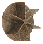 radial wheel with backplate
